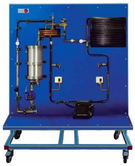 Equipamento para o Estudo de um Circuito de Refrigeração com Carga Ajustável,Controlado por Computador (PC)